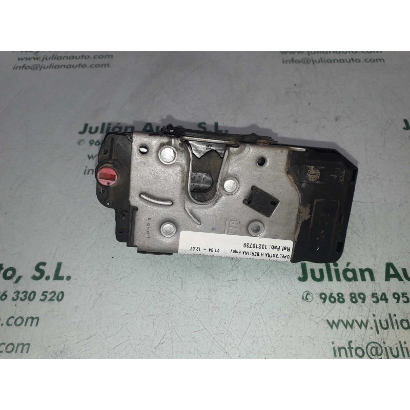 Recambio de cerradura puerta trasera derecha para opel astra h berlina enjoy referencia OEM IAM 13210739  3+2 PINES
