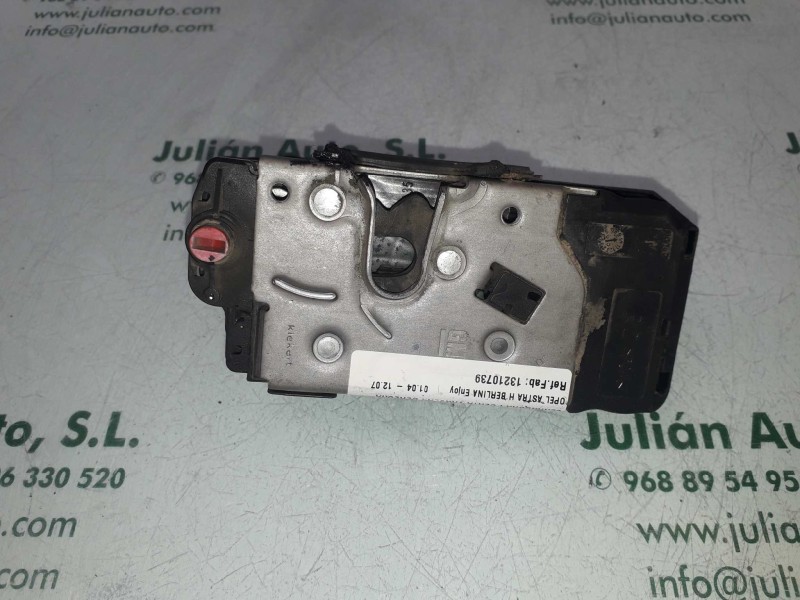 Recambio de cerradura puerta trasera derecha para opel astra h berlina enjoy referencia OEM IAM 13210739  3+2 PINES