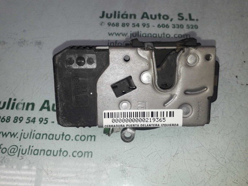 Recambio de cerradura puerta delantera izquierda para opel meriva blue line referencia OEM IAM 13203899  4+4 PINES