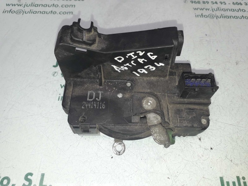 Recambio de cerradura puerta delantera izquierda para opel astra g berlina club referencia OEM IAM 24414116  4+4 PINES