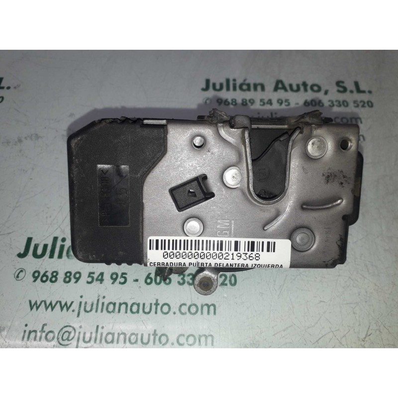 Recambio de cerradura puerta delantera izquierda para opel zafira a comfort referencia OEM IAM 24444015  4+4 PINES