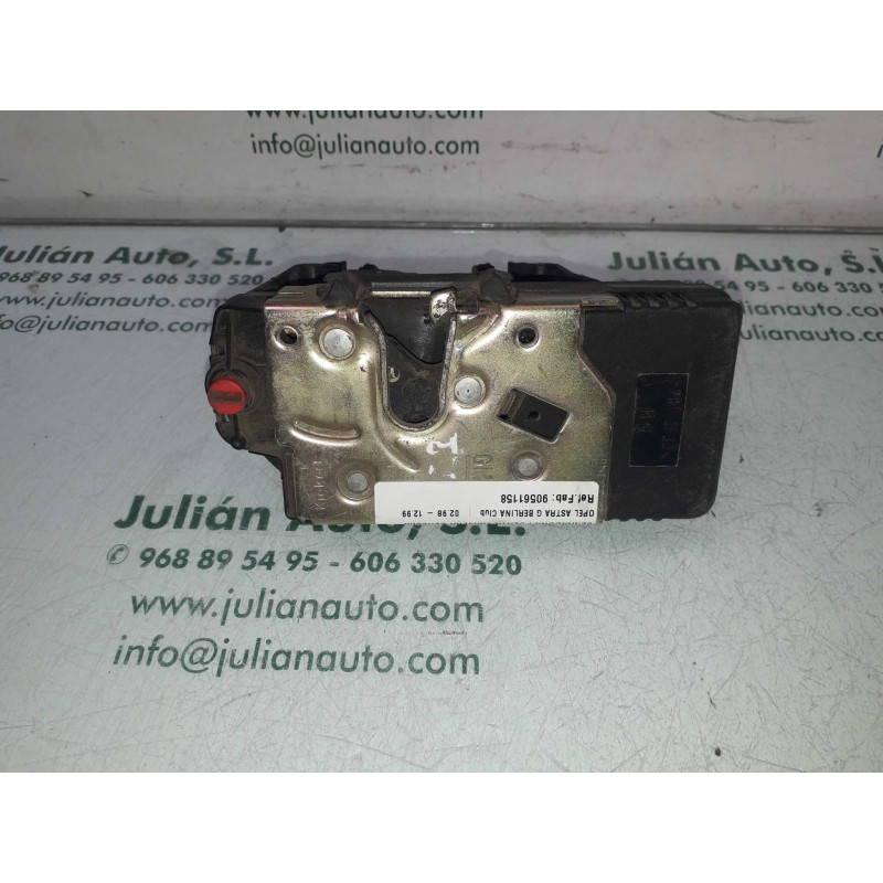 Recambio de cerradura puerta trasera derecha para opel astra g berlina club referencia OEM IAM 90561158  2+1 PINES