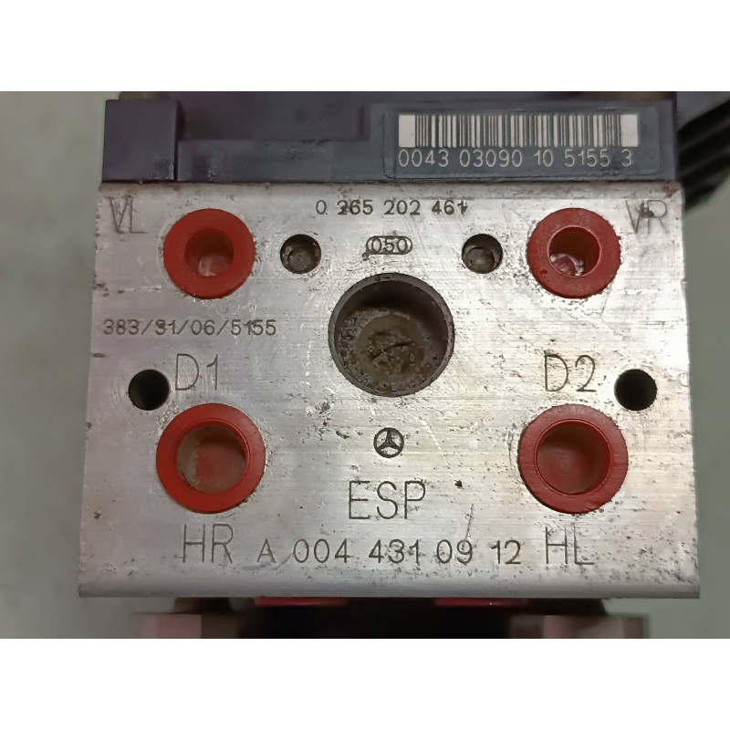 Recambio de abs para mercedes-benz clase a (w168) 160 cdi (168.006) referencia OEM IAM A0044310912 0255202461 BOSCH