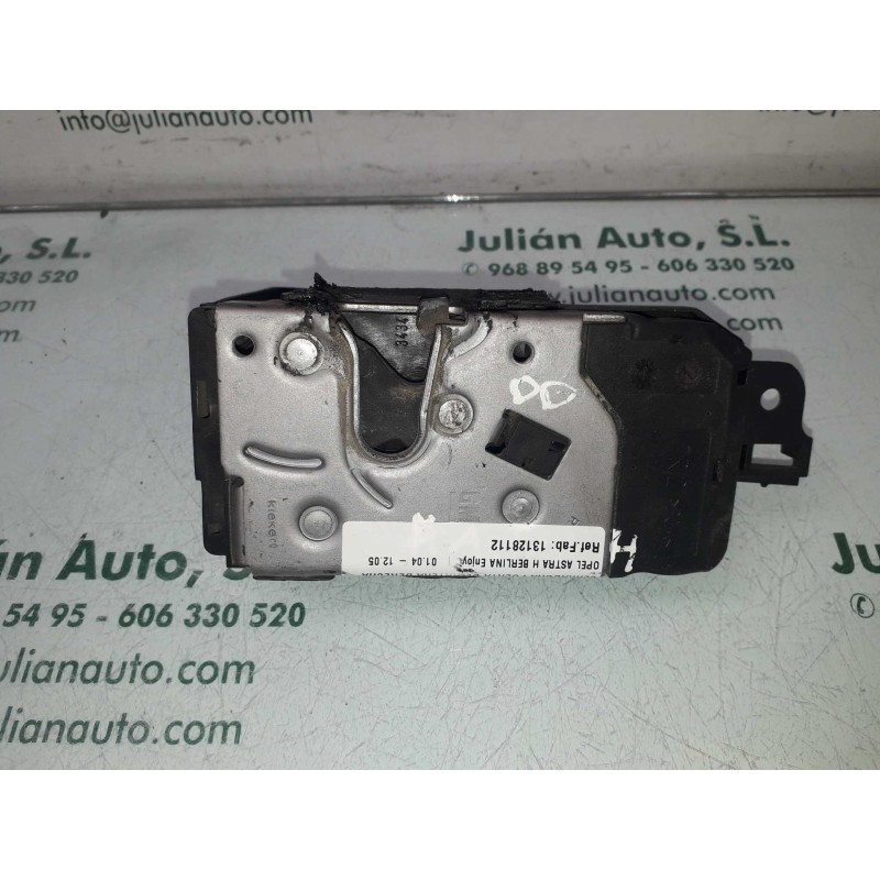 Recambio de cerradura puerta delantera derecha para opel astra h berlina enjoy referencia OEM IAM 13128112  3+2 PINES