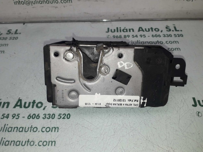 Recambio de cerradura puerta delantera derecha para opel astra h berlina enjoy referencia OEM IAM 13128112  3+2 PINES