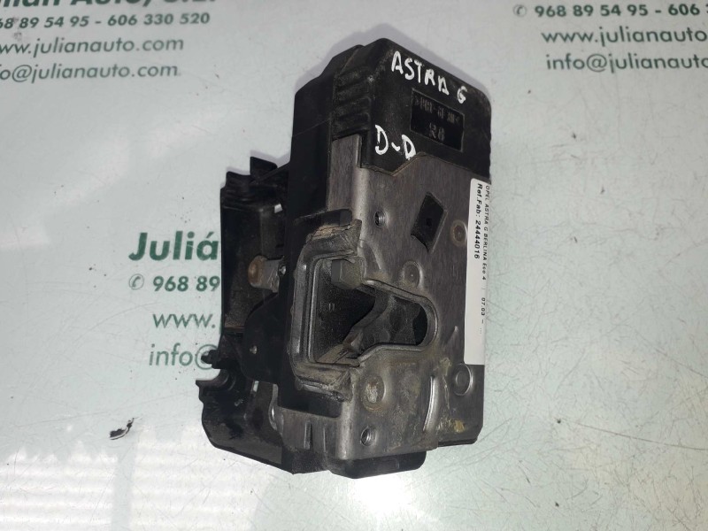 Recambio de cerradura puerta delantera derecha para opel astra g berlina eco 4 referencia OEM IAM 24444016  3 PINES Recambio de cerradura puerta delantera derecha para opel astra g berlina eco 4 referencia OEM IAM 24444016  3 PINES