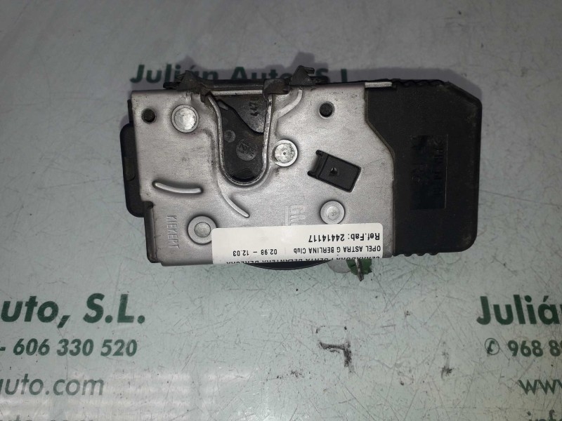 Recambio de cerradura puerta delantera derecha para opel astra g berlina club referencia OEM IAM 24414117  3 PINES