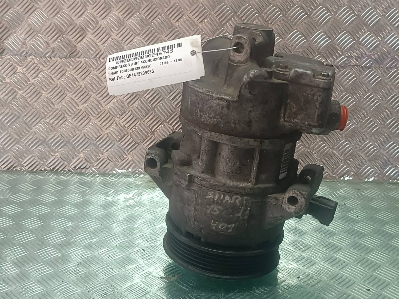 Recambio de compresor aire acondicionado para smart forfour cdi (50kw) referencia OEM IAM GE4472209685 5SE09C DENSO Recambio de compresor aire acondicionado para smart forfour cdi (50kw) referencia OEM IAM GE4472209685 5SE09C DENSO