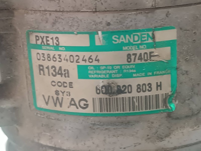 Recambio de compresor aire acondicionado para seat ibiza (6l1) reference referencia OEM IAM 6Q0820803H PXE13 SANDEN