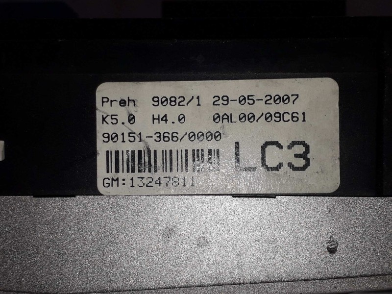 Recambio de mando climatizador para opel astra h caravan innovation referencia OEM IAM 13247811 90151366 