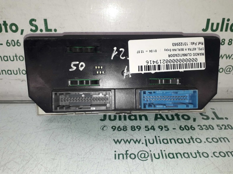 Recambio de mando climatizador para opel astra h berlina enjoy referencia OEM IAM 13122963 90151240 