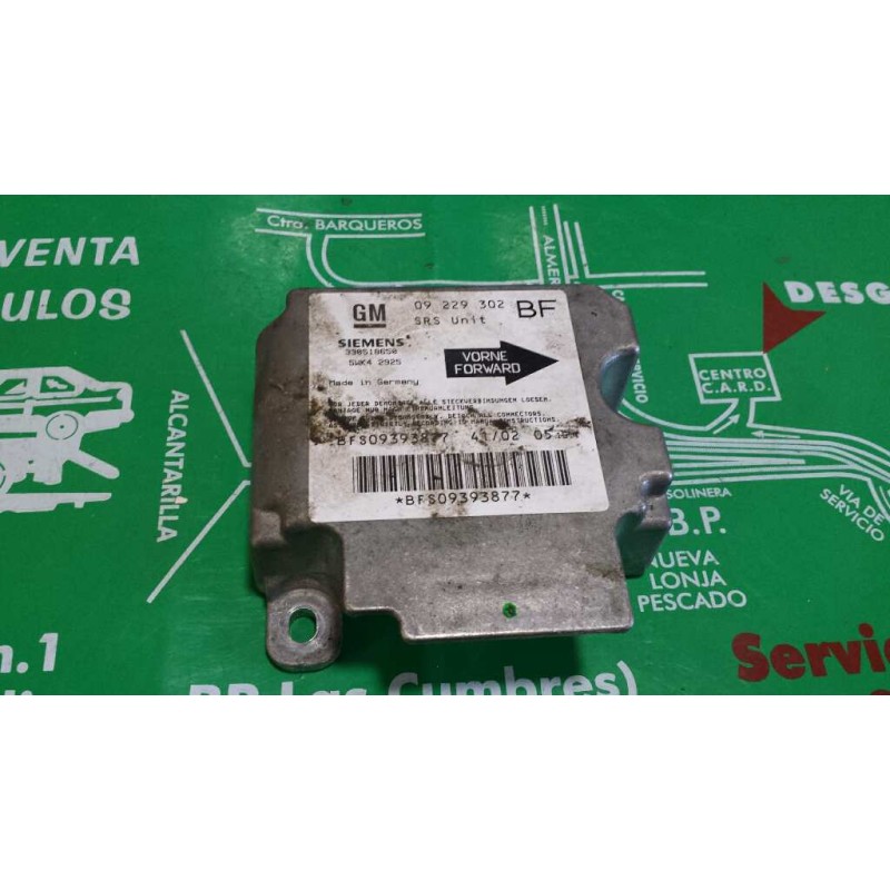 Recambio de centralita airbag para opel astra g berlina club referencia OEM IAM 09229302BF 330518650 5WK42925