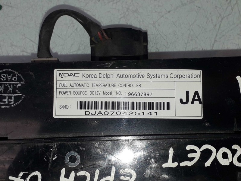 Recambio de mando climatizador para chevrolet epica lt referencia OEM IAM 96637897  