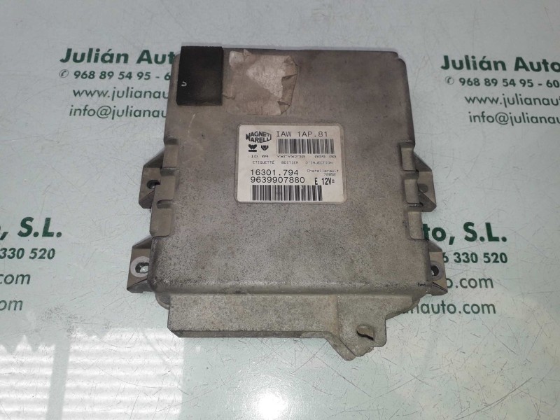 Recambio de centralita motor uce para peugeot 206 berlina xr referencia OEM IAM 9639907880 16301794 MAGNETI MARELLI