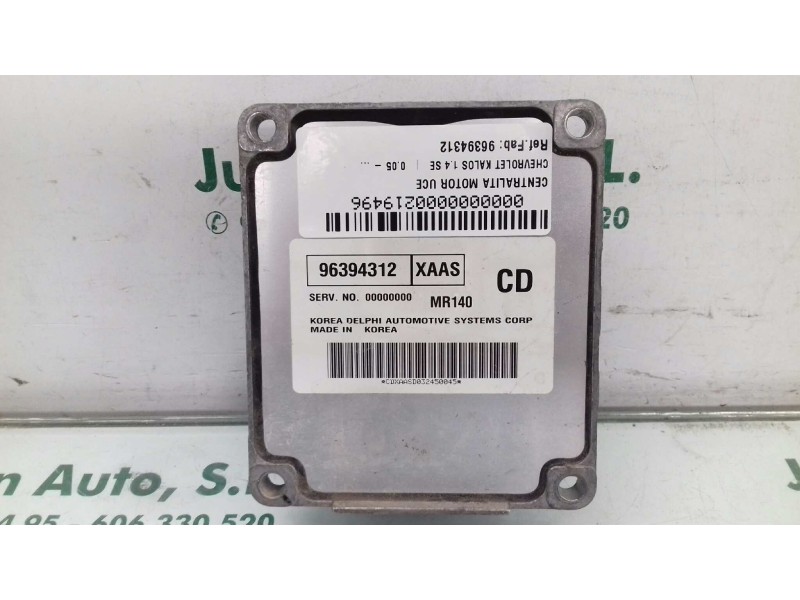 Recambio de centralita motor uce para chevrolet kalos 1.4 se referencia OEM IAM 96394312  DELPHI