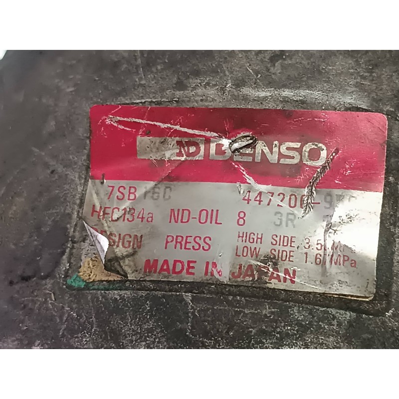 Recambio de compresor aire acondicionado para bmw serie 5 berlina (e39) 525tds referencia OEM IAM 4472009506 7SB16C DENSO