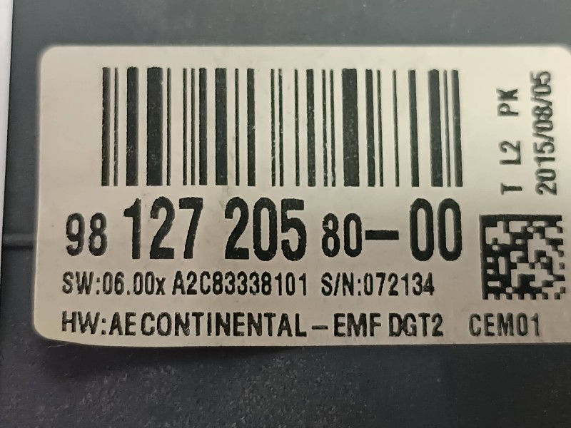 Recambio de pantalla multifuncion para citroen c4 picasso feel referencia OEM IAM 9812720580 A2C83338101 CONTINENTAL