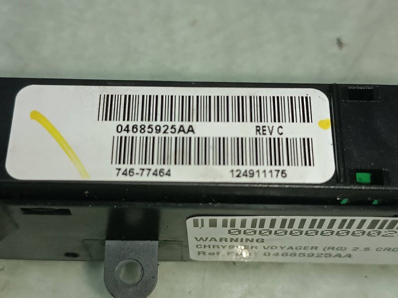 Recambio de warning para chrysler voyager (rg) 2.5 crd lx referencia OEM IAM 04685925AA 74677464 
