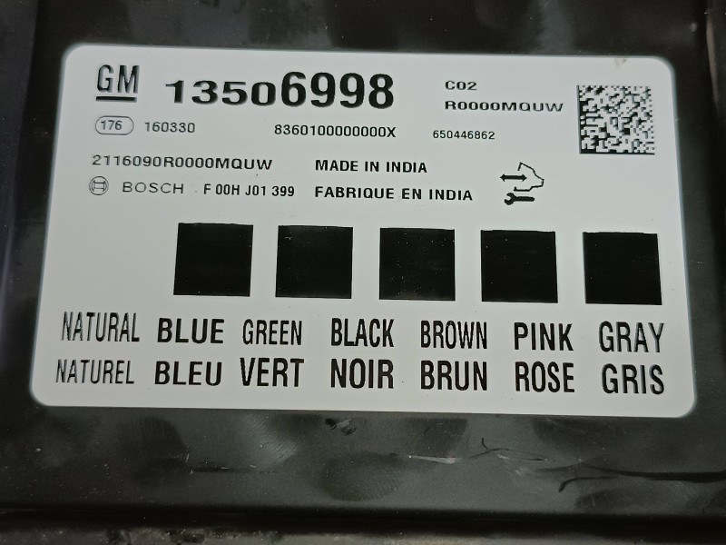 Recambio de modulo electronico para opel mokka excellence referencia OEM IAM 13506998  GM