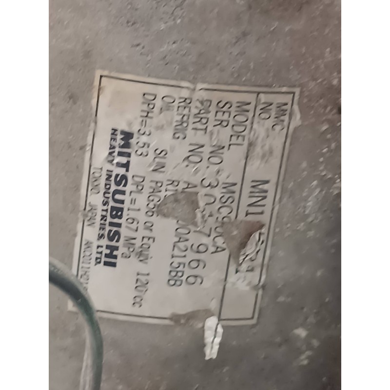 Recambio de compresor aire acondicionado para mitsubishi outlander (cu0w) 2.4 4wd referencia OEM IAM AKC200A215BB MSC90CA MITSUB