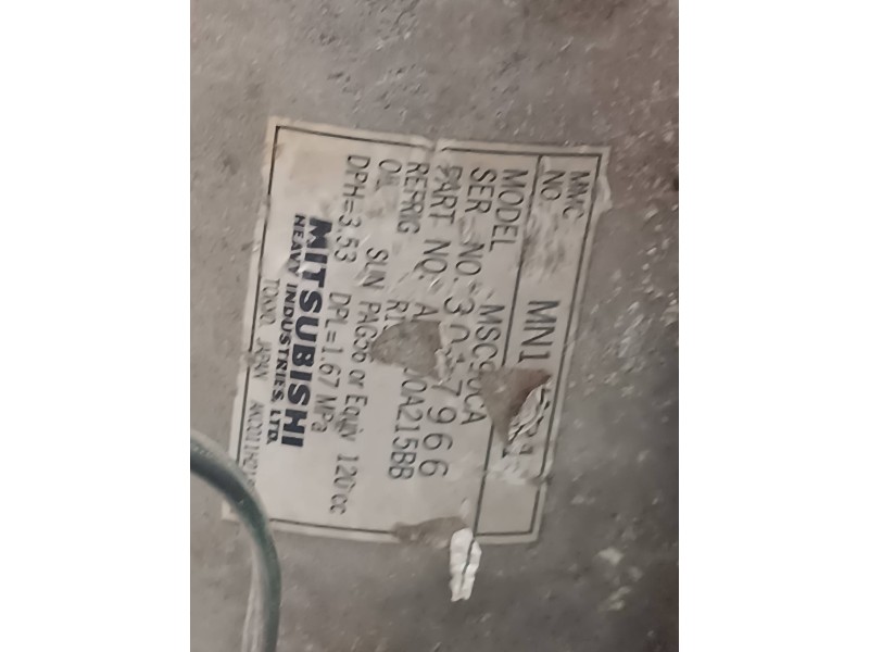 Recambio de compresor aire acondicionado para mitsubishi outlander (cu0w) 2.4 4wd referencia OEM IAM AKC200A215BB MSC90CA MITSUB