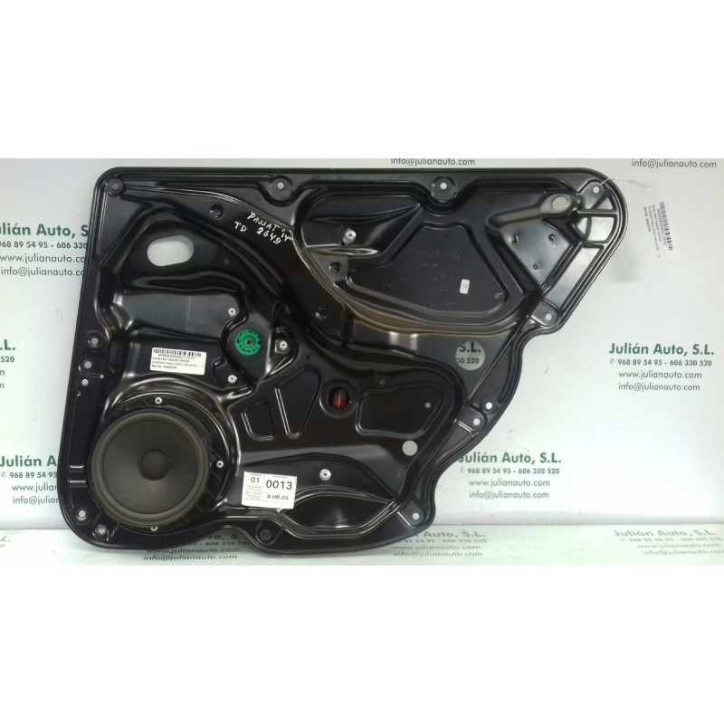 Recambio de elevalunas trasero derecho para volkswagen passat variant (365) edition referencia OEM IAM 3AA839756 929913102 13493