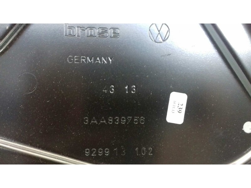 Recambio de elevalunas trasero derecho para volkswagen passat variant (365) edition referencia OEM IAM 3AA839756 929913102 13493
