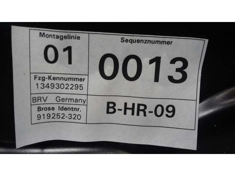 Recambio de elevalunas trasero derecho para volkswagen passat variant (365) edition referencia OEM IAM 3AA839756 929913102 13493