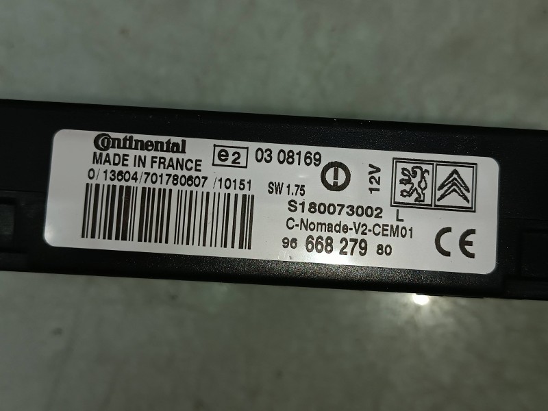 Recambio de modulo electronico para peugeot 308 sport referencia OEM IAM 9666827980 S180073002 CONTINENTAL