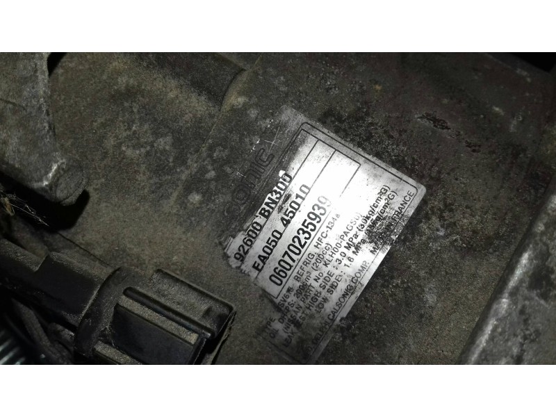 Recambio de compresor aire acondicionado para nissan almera tino (v10m) ambience referencia OEM IAM 92600BN300  CALSONIC