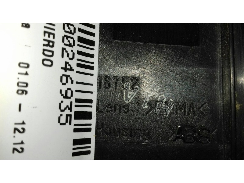 Recambio de piloto trasero izquierdo para nissan note (e11e) acenta referencia OEM IAM 16752  PARTE ALTA