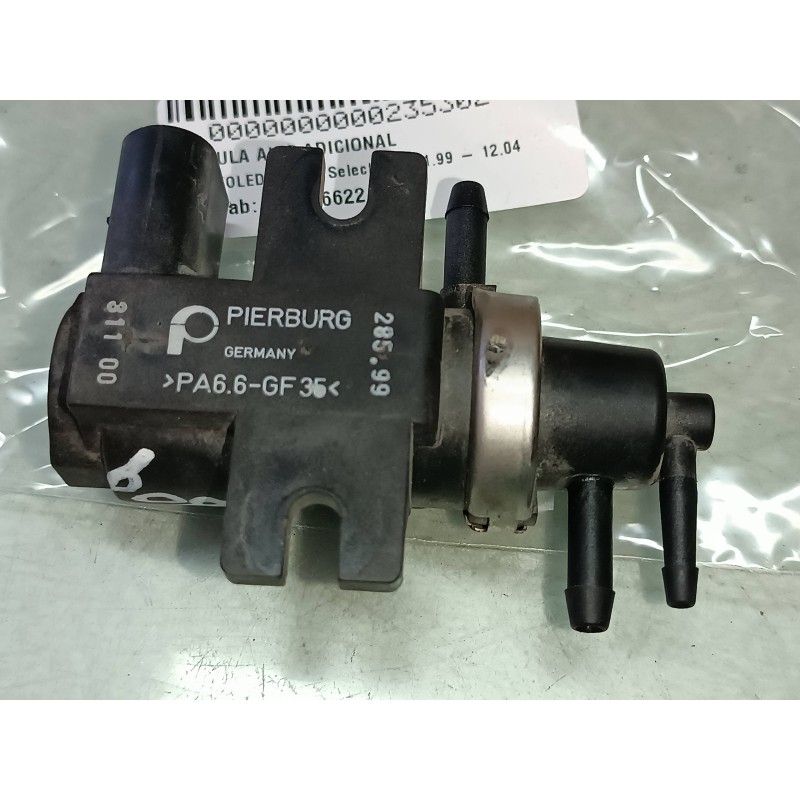 Recambio de valvula aire adicional para seat toledo (1m2) select referencia OEM IAM 1J0906622 72290320 CONECTOR 2 PINES