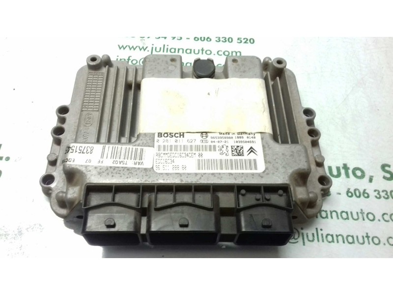 Recambio de centralita motor uce para peugeot 307 (s1) xt referencia OEM IAM 9651128880 0281011627 KIT - BOSCH