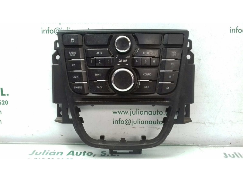 Recambio de sistema audio / radio cd para opel astra j lim. enjoy referencia OEM IAM 13346050 28273787 