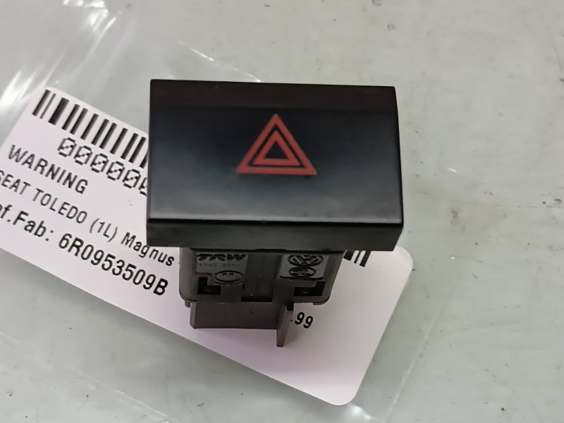 Recambio de warning para seat toledo (1l) magnus referencia OEM IAM 6R0953509B  CONECTOR 4 PINES