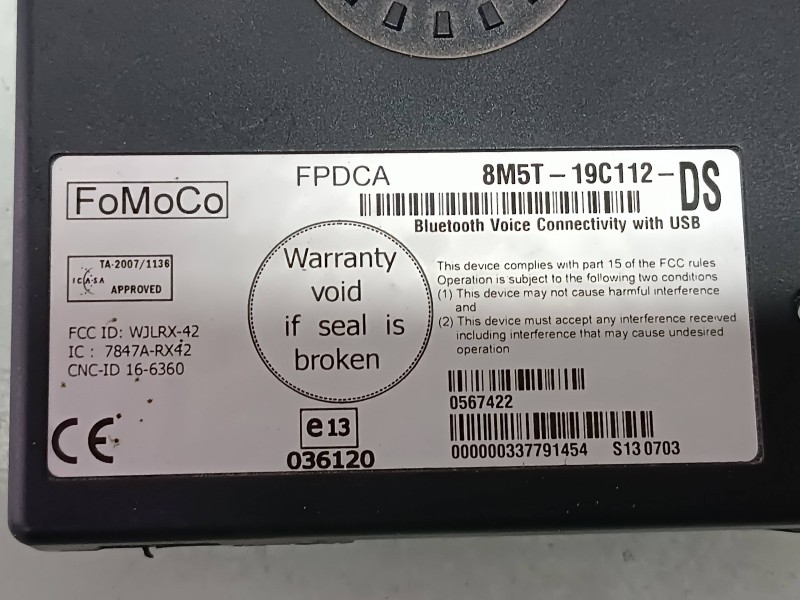 Recambio de modulo electronico para ford focus lim. (cb8) sport referencia OEM IAM 8M5T19C112DS  FOMOCO