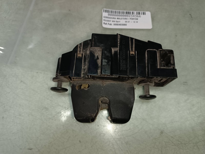 Recambio de cerradura maletero / porton para peugeot 308 sport referencia OEM IAM 9660403980  