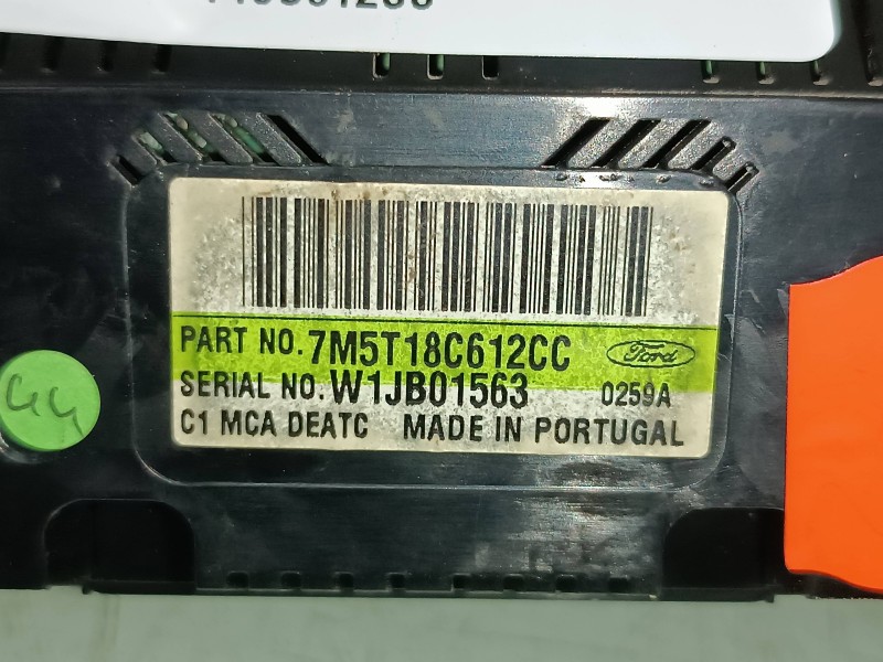 Recambio de mando climatizador para ford focus lim. (cb4) titanium referencia OEM IAM 7M5T18C612CC W1JB01563 