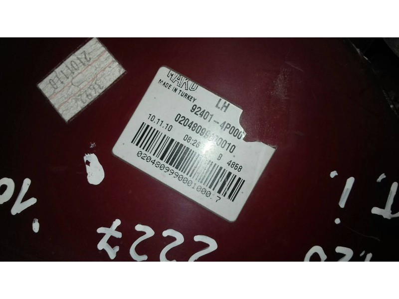 Recambio de piloto trasero izquierdo para hyundai i20 classic referencia OEM IAM 924014P000  MAKO