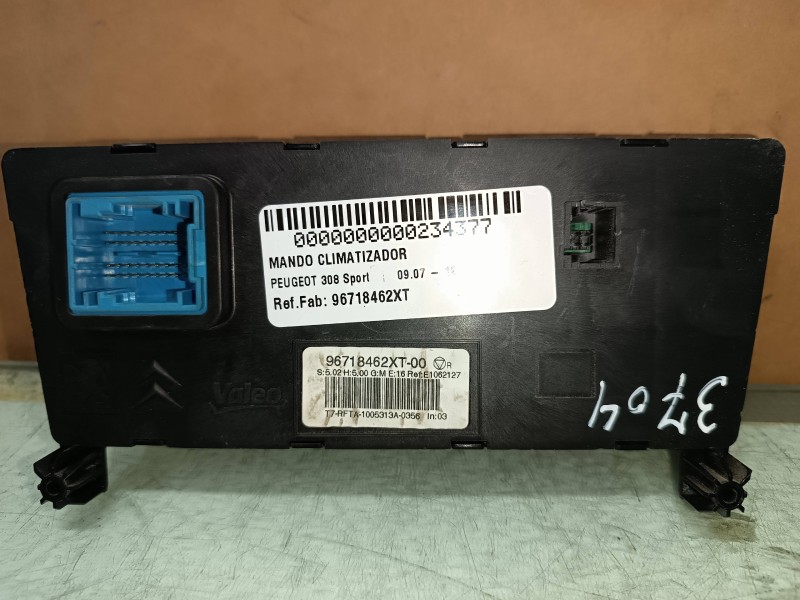 Recambio de mando climatizador para peugeot 308 sport referencia OEM IAM 96718462XT  VALEO