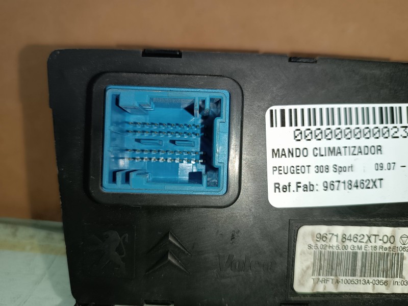 Recambio de mando climatizador para peugeot 308 sport referencia OEM IAM 96718462XT  VALEO