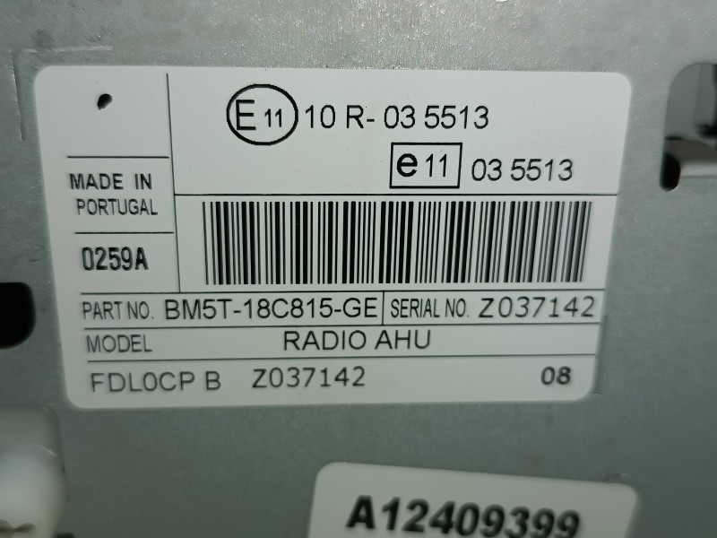 Recambio de sistema audio / radio cd para ford focus lim. (cb8) sport referencia OEM IAM BM5T18C815GE  