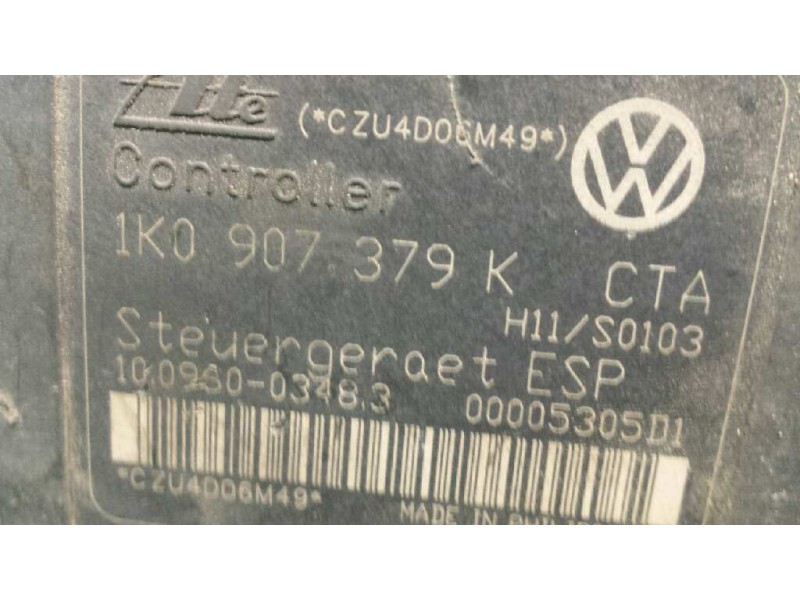 Recambio de abs para volkswagen golf v berlina (1k1) highline referencia OEM IAM 1K0907379K 1K0614517H 10096003483