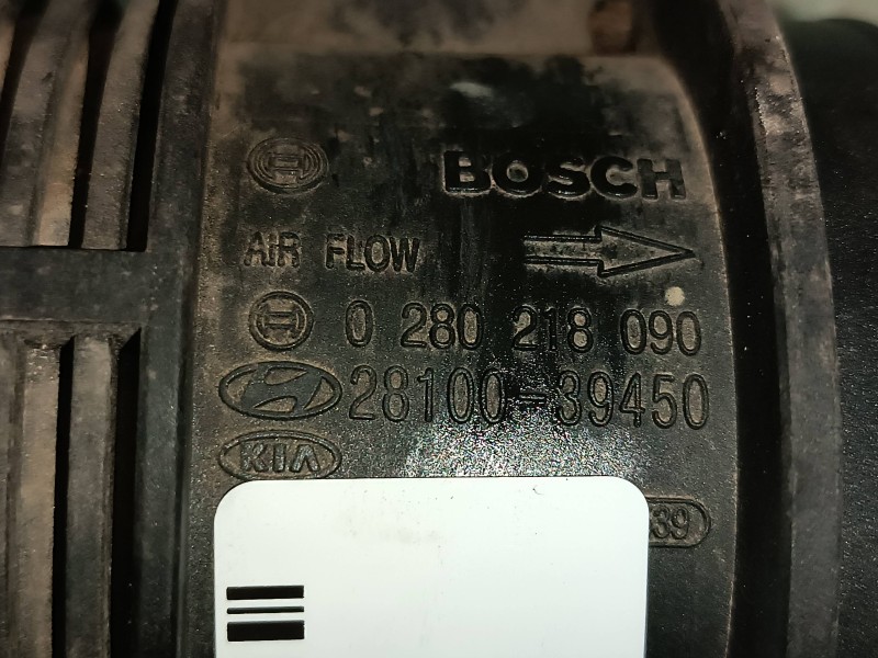 Recambio de caudalimetro para kia opirus básico referencia OEM IAM 2810039450 0280218090 BOSCH