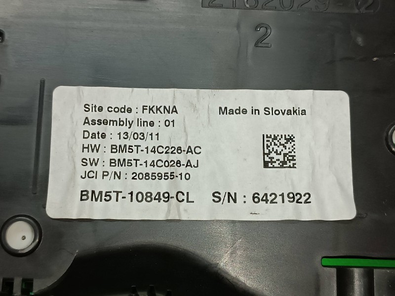 Recambio de cuadro instrumentos para ford focus lim. (cb8) sport referencia OEM IAM BM5T10849CL 2182029 