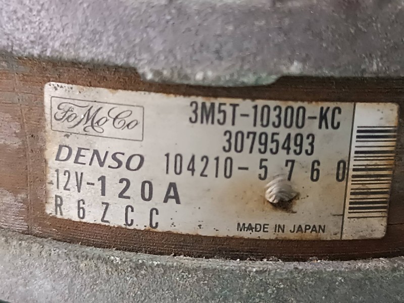 Recambio de alternador para ford focus c-max (cap) trend (d) referencia OEM IAM 3M5T10300KC R6ZCC 1042105760