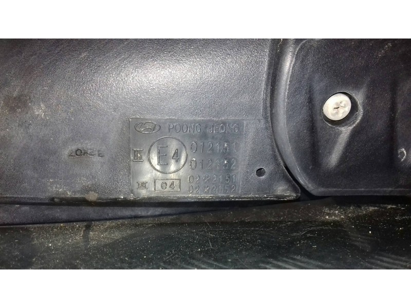 Recambio de retrovisor derecho para kia shuma ii 1.6 ls 4 berlina referencia OEM IAM 012151  ELECTRICO