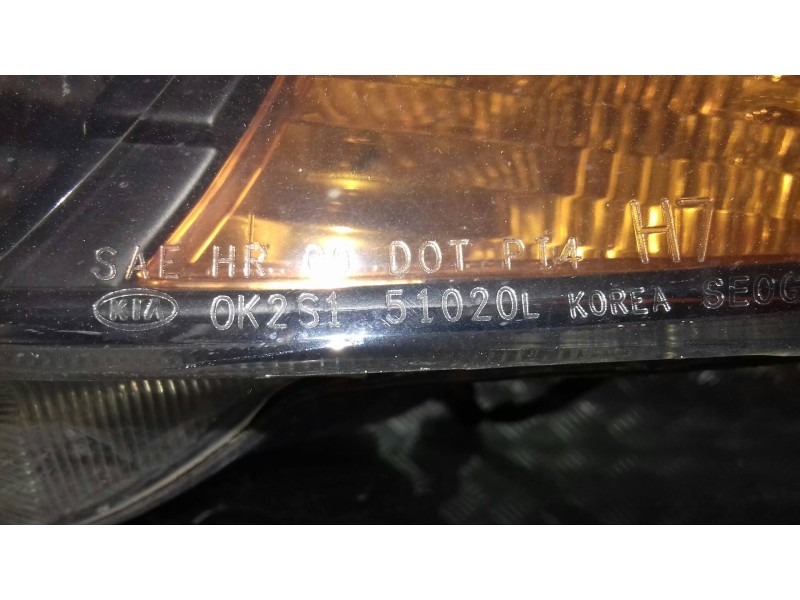 Recambio de faro izquierdo para kia shuma ii 1.6 ls 4 berlina referencia OEM IAM 0K2S151020L  