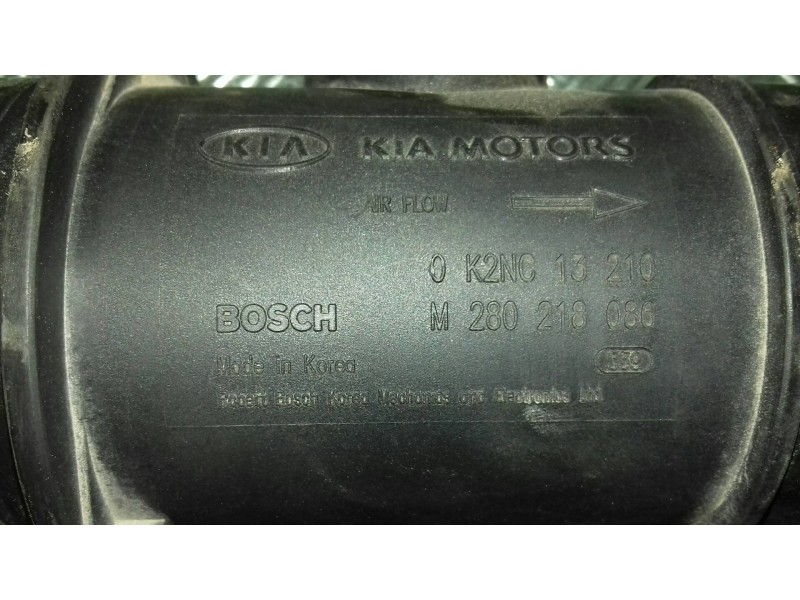 Recambio de caudalimetro para kia shuma ii 1.6 ls 4 berlina referencia OEM IAM 0K2NC13210  BOSCH