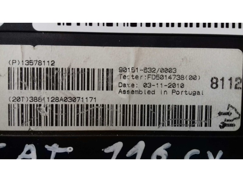Recambio de centralita aire acondicionado para opel astra j lim. enjoy referencia OEM IAM 13578112 90151632 